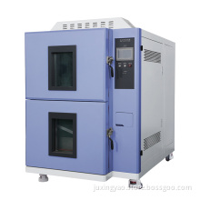 Three compartment cold and heat shock test chamber